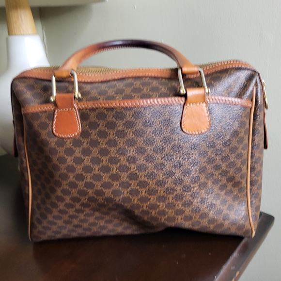 Celine Boston Bowler Bag, Coated Canvas and Leather - Picture 4 of 10